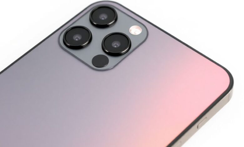 Close-up of iPhone 17 Pro Max with sleek design.